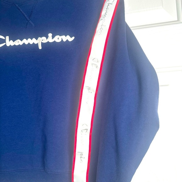 Champion Blue/Signature White Stripe Sweatshirt Size XL - Picture 8 of 11